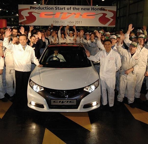 Erhöhung der Produktionskapazität von Honda in Swindon, England